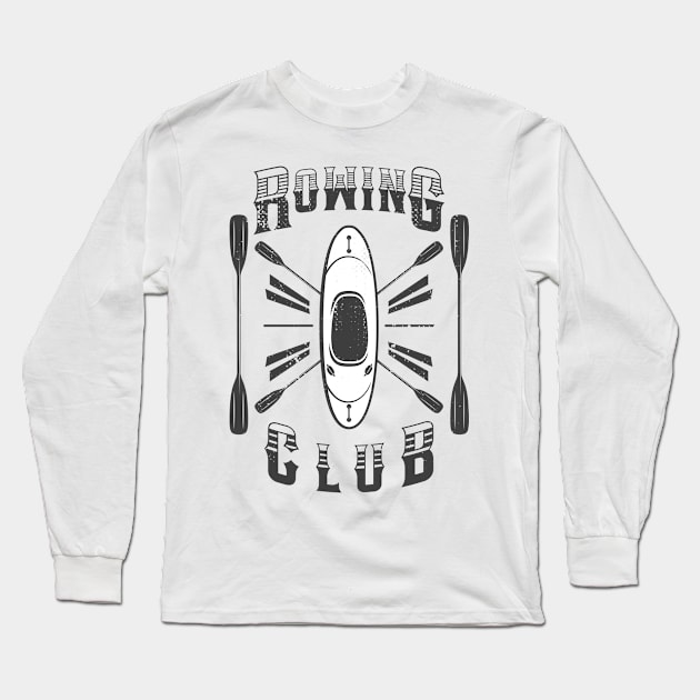 rowing Long Sleeve T-Shirt by ArtStopCreative